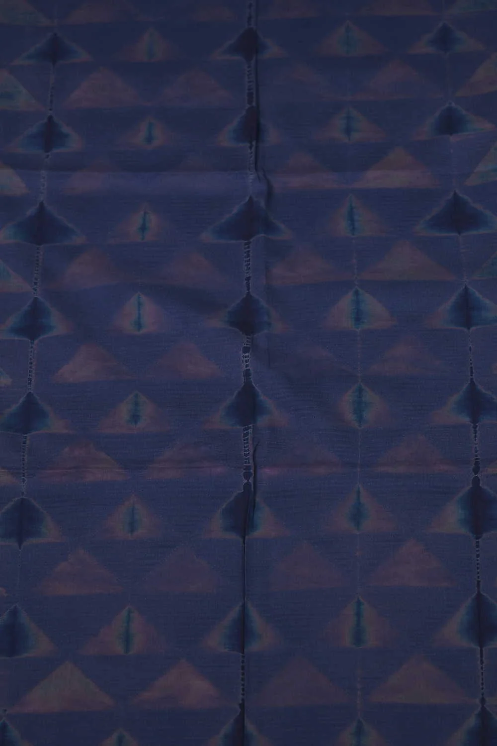 Mutted Blue - Shibori Kurta Fabric - Image 3