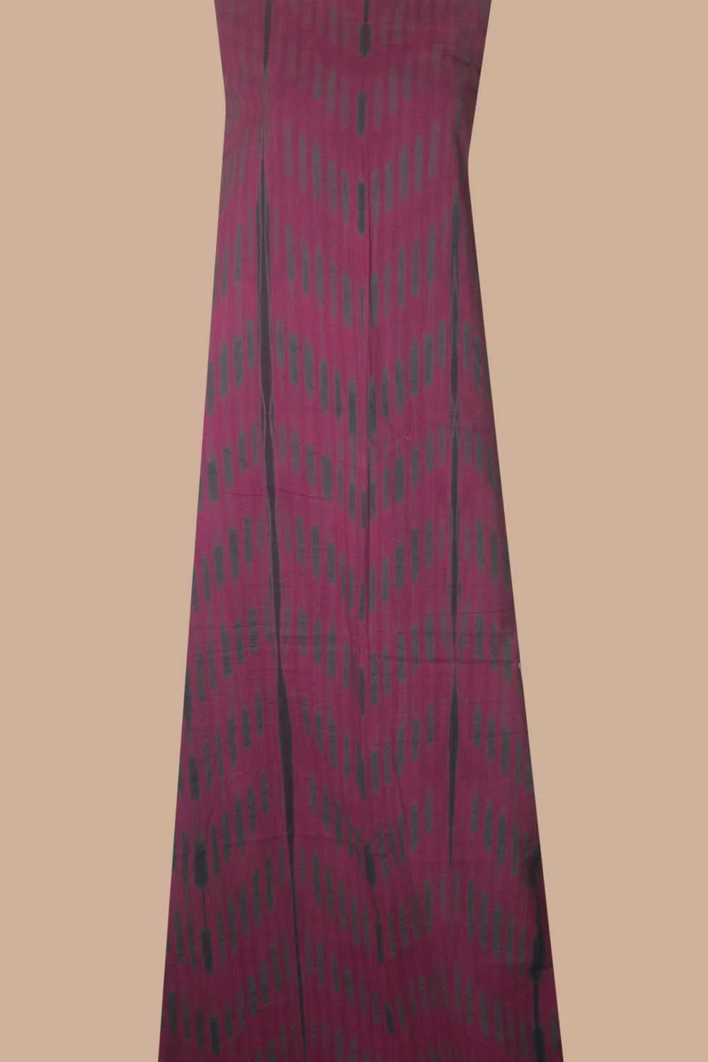 Pink with teal grey Shibori Kurta Fabric - Image 2