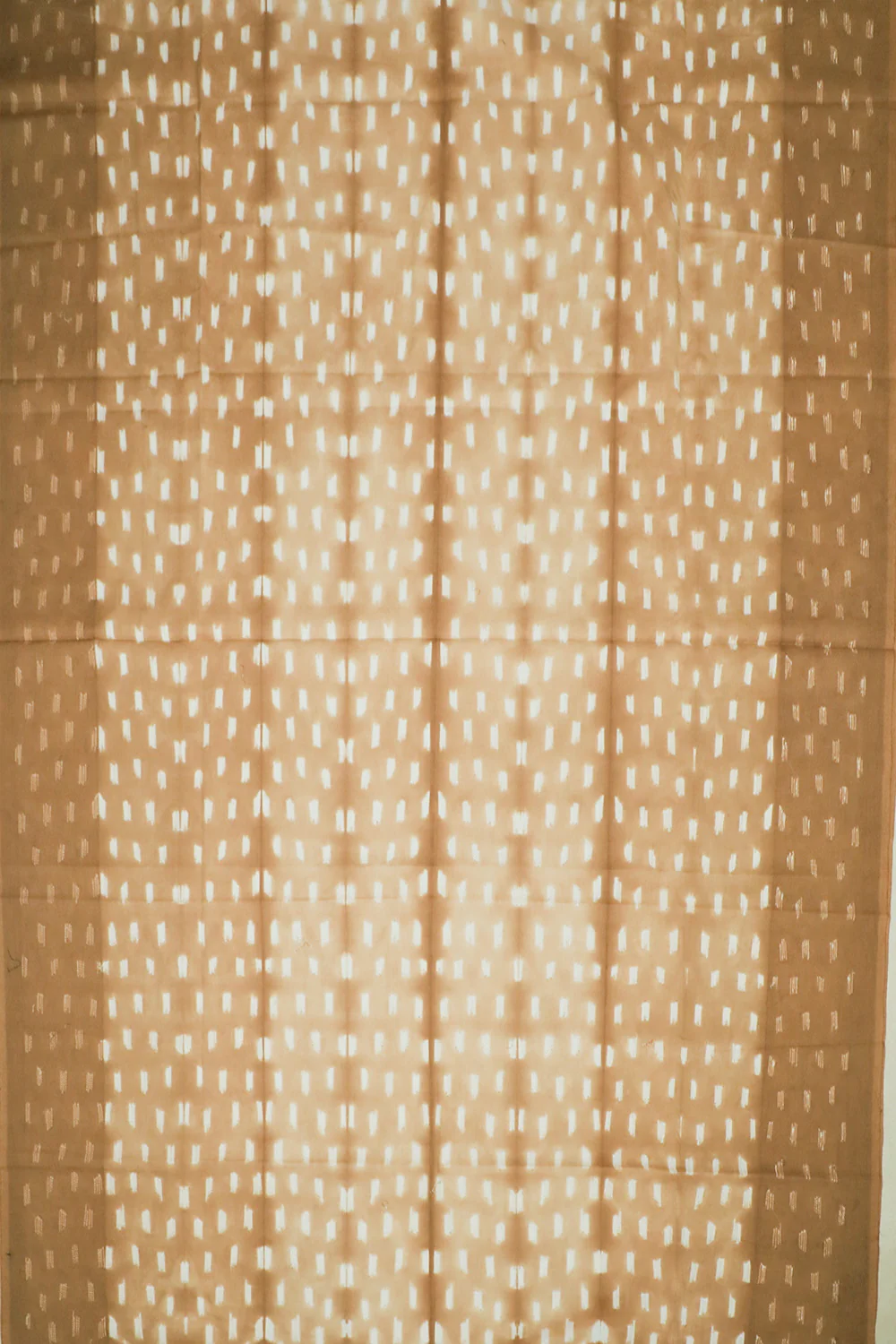 Faded Brown Shibori Cotton Kurta Fabric - Image 3