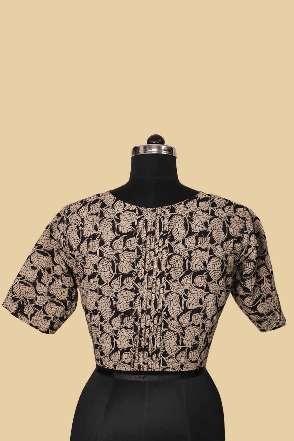 Printed Kalamkari with Boat Neck Stitched Blouse 32,34,36,38,40,42 - Image 3