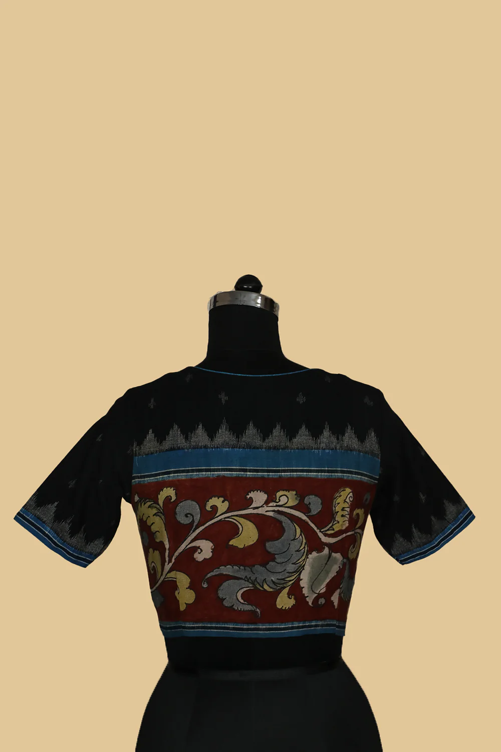 Ikat Kalamkari Stitched Blouse -34,36,38,40,42,44 - Image 4