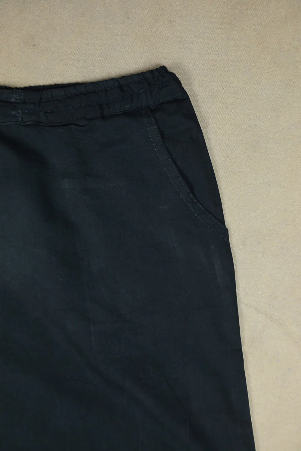 Dark Grey Stitched Palazzo Pant - Image 2