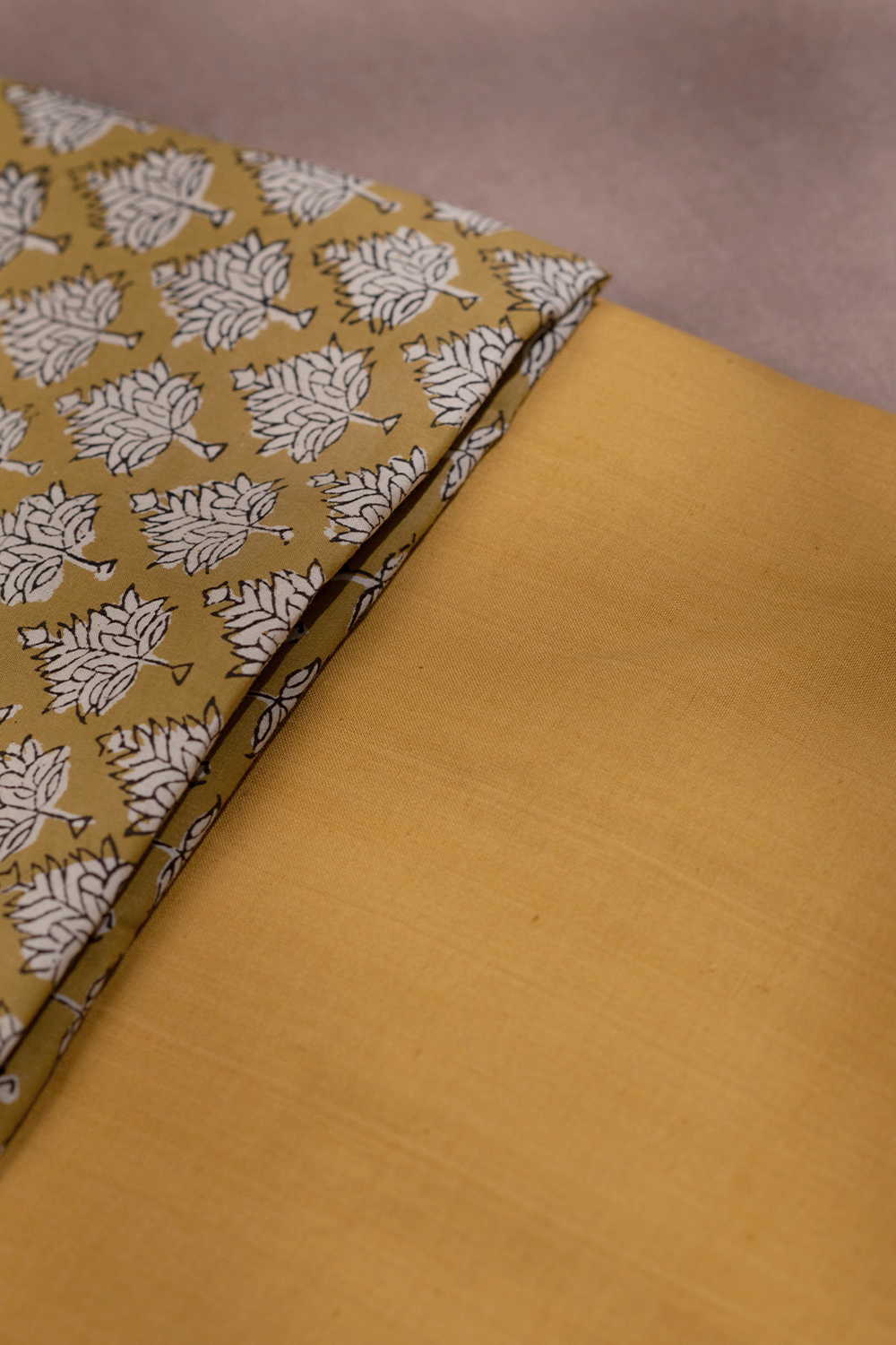 Butta - Yellow Sanganeri Top and Handwoven Bottom - Image 2