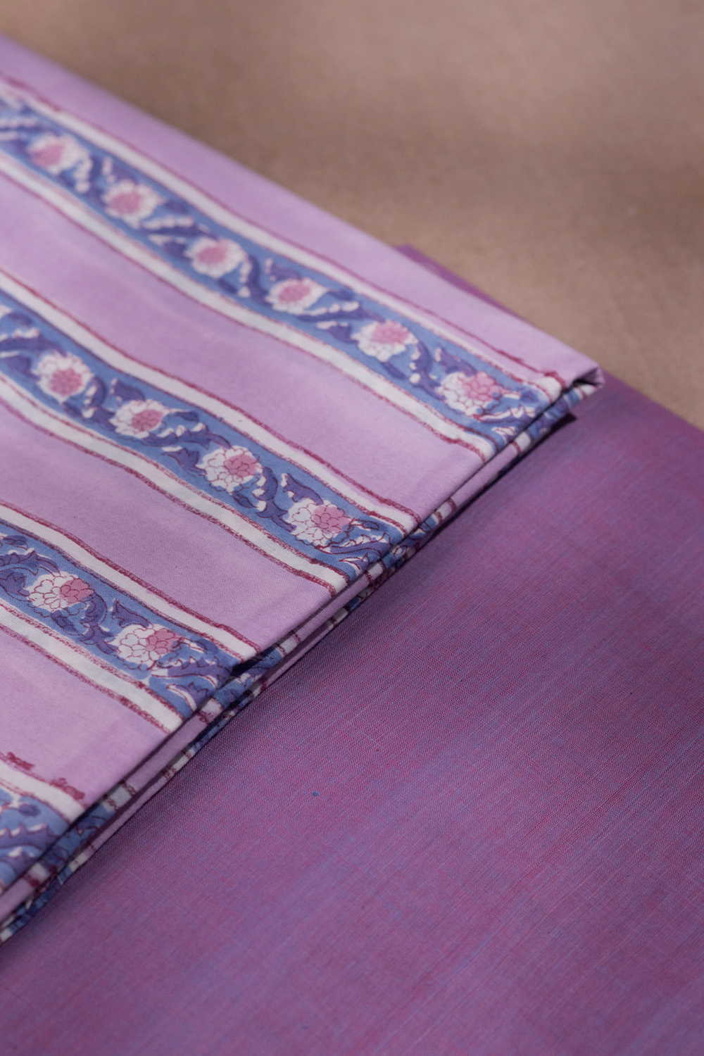 Harmony Flow - Purple Sanganeri Top and Mangalagiri Bottom - Image 2