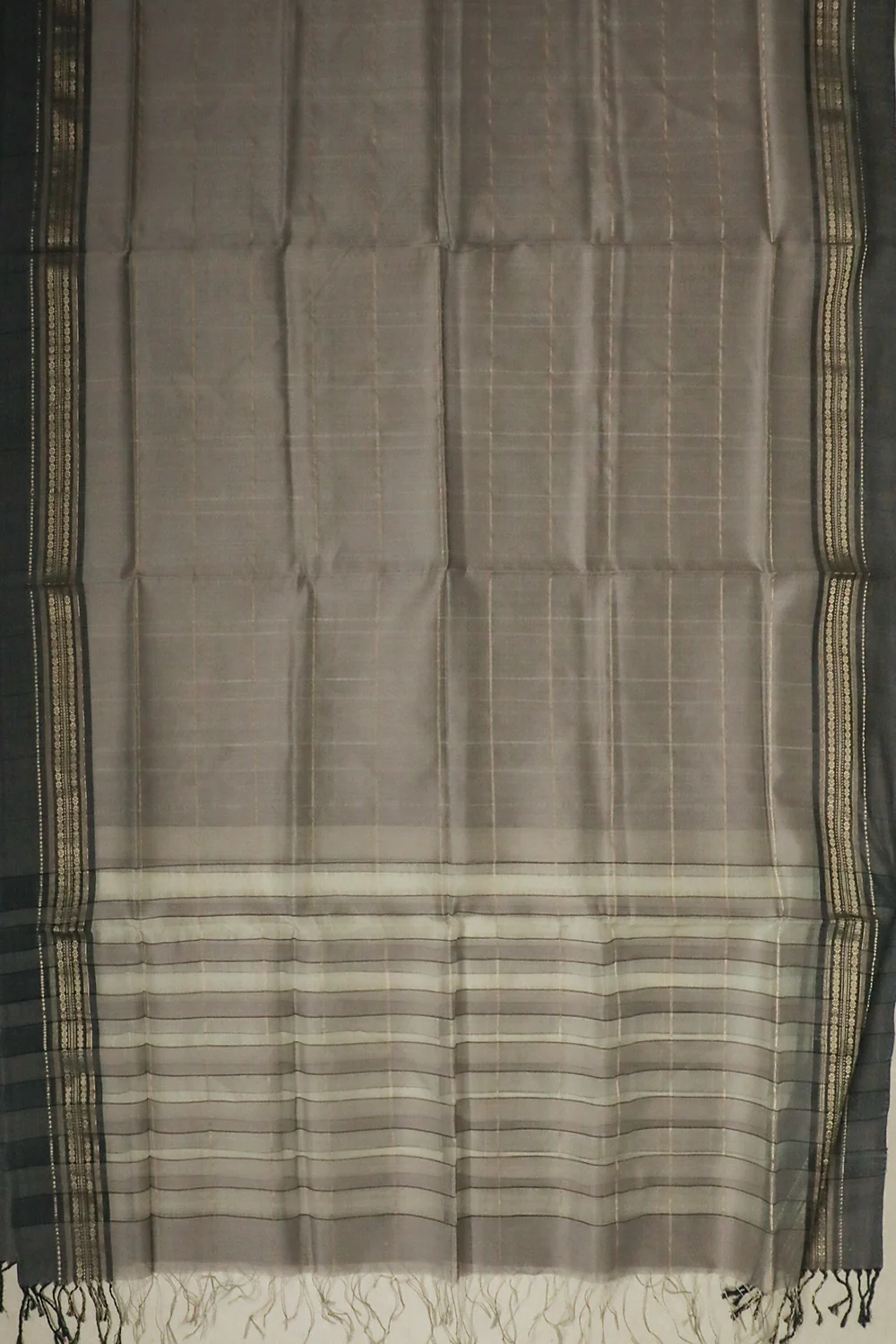 Floral Banarasi Silk Top & Maheshwari Dupatta - Image 3