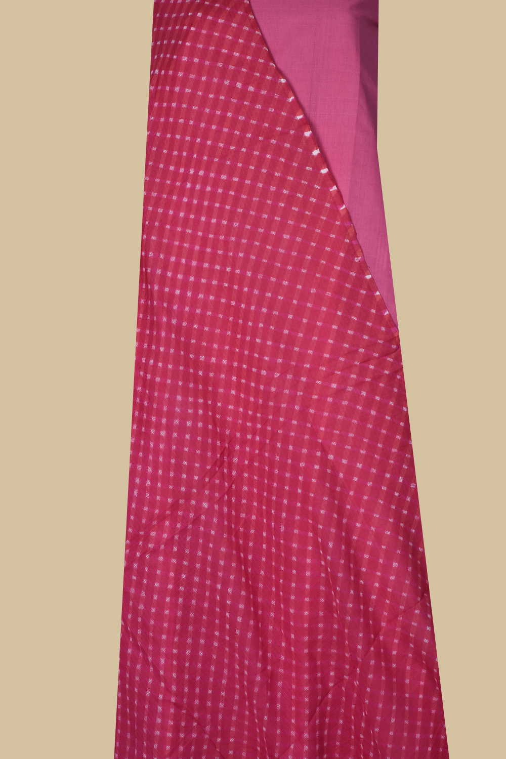 Pink Mangalagiri Top & Leheriya Kota Dupatta - Image 2