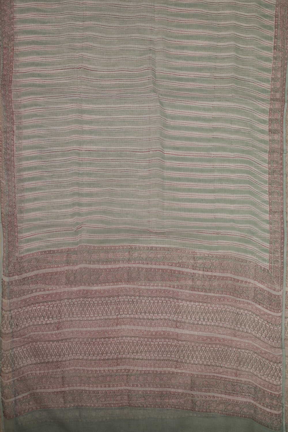 Pale Green Mangalagiri Top & Kota Dupatta - Image 3