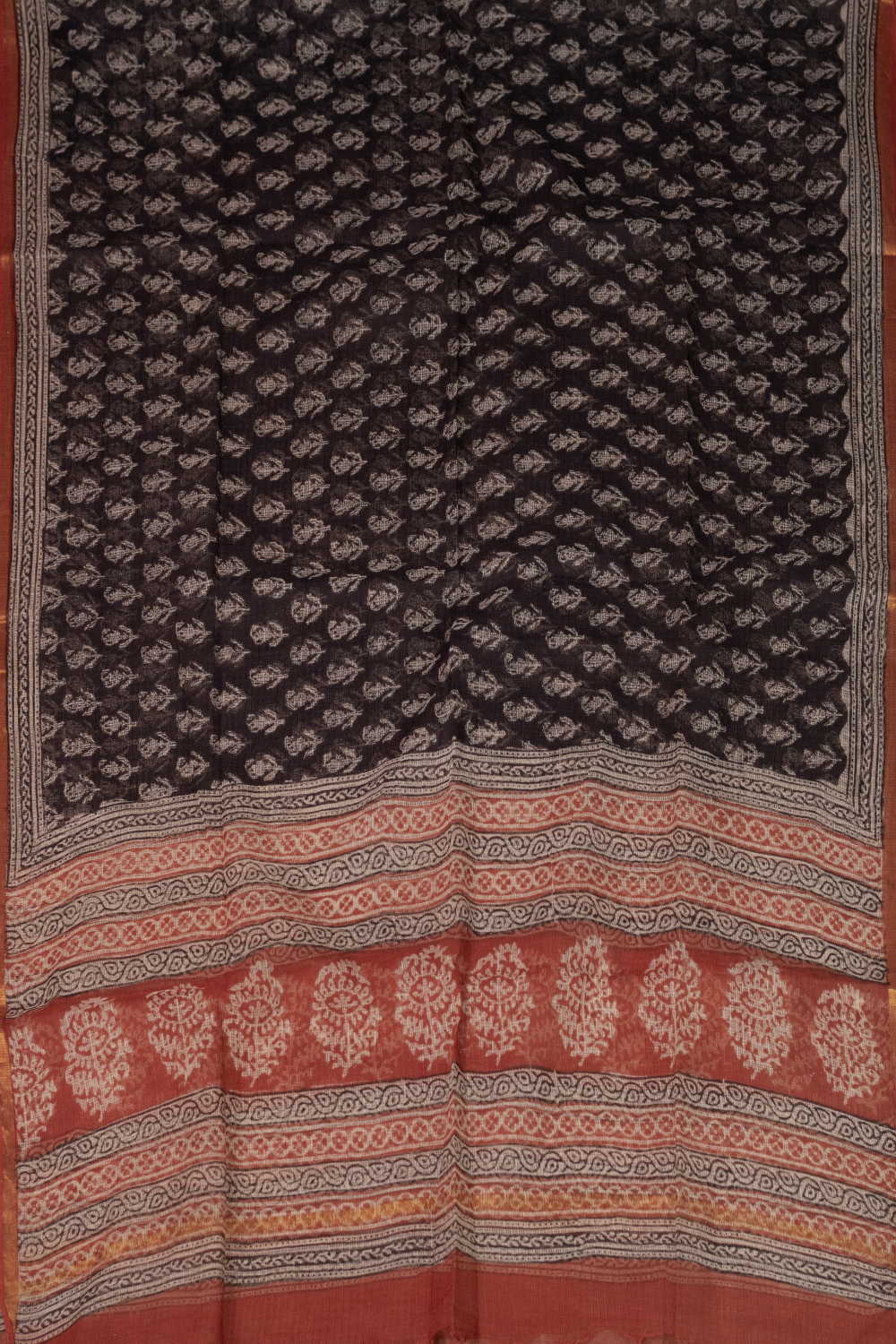Lotus - Maroon Bagru Top & Kota Dupatta - Image 3