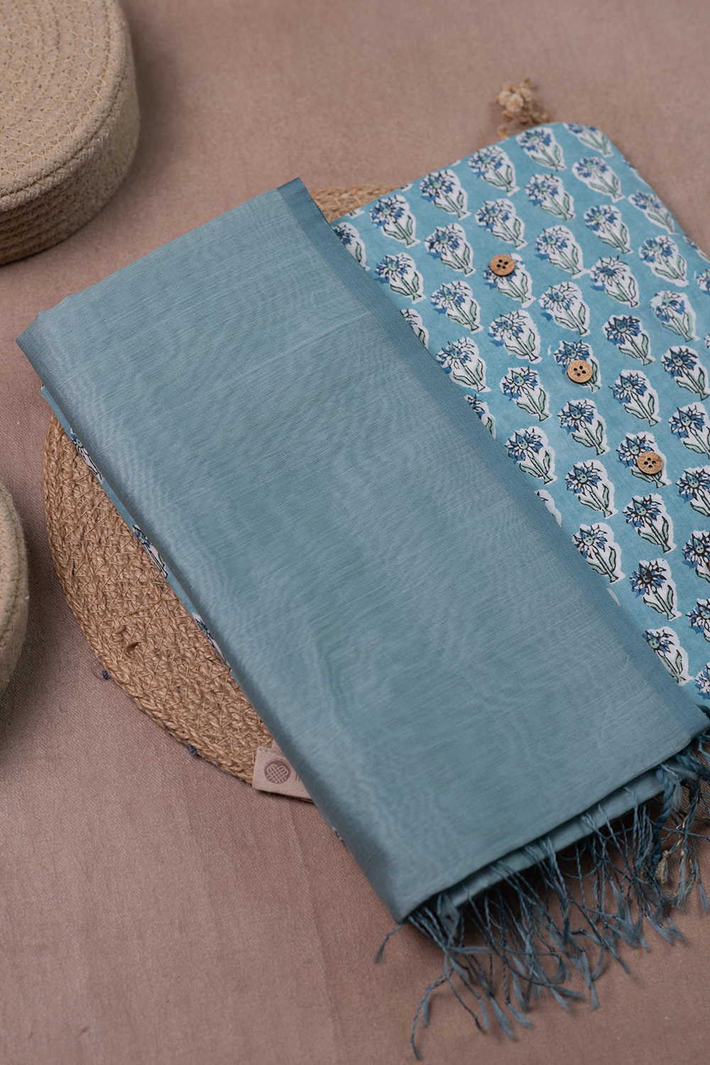 Bliss Sanganeri Top & Maheshwari Silk Cotton Dupatta