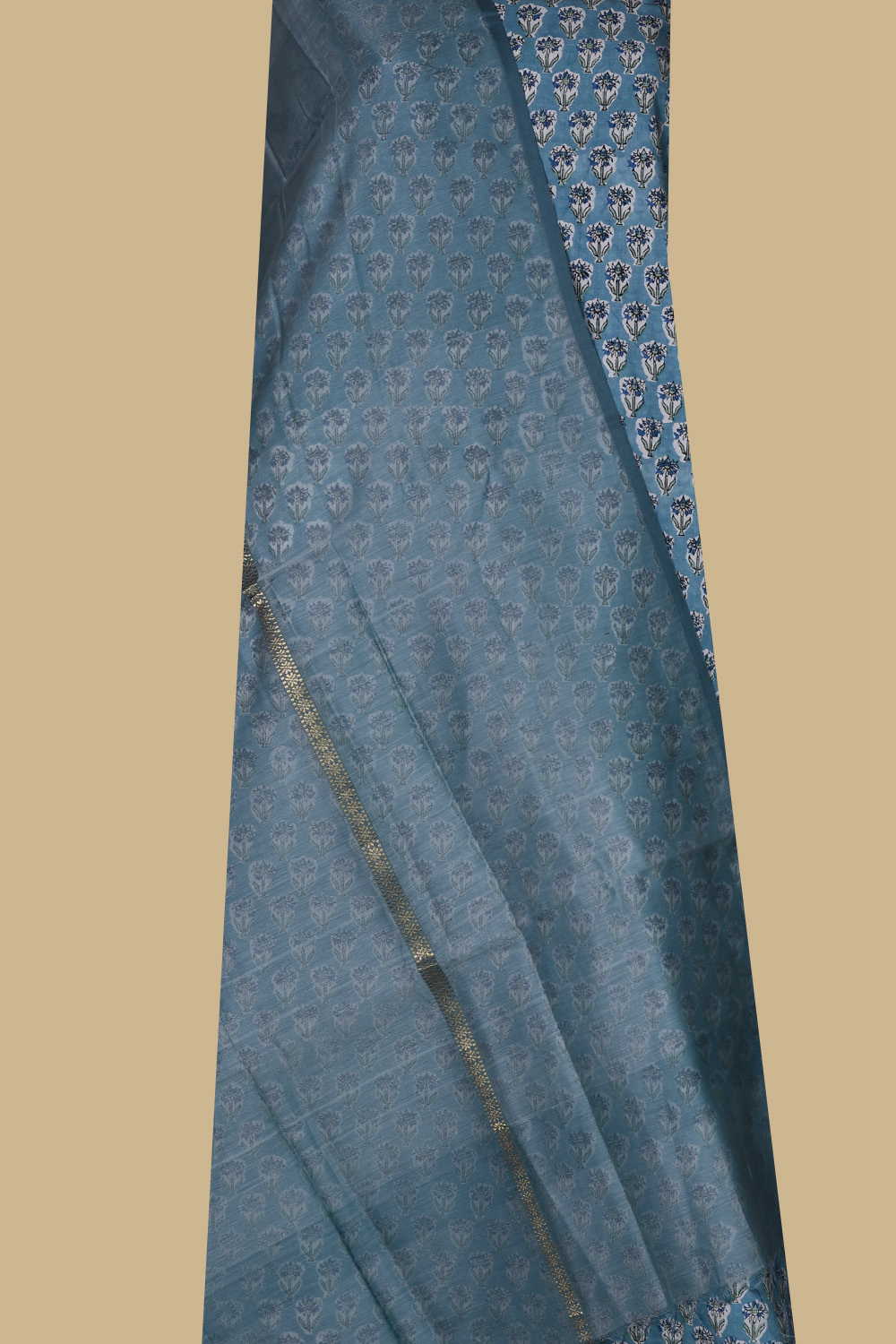 Bliss Sanganeri Top & Maheshwari Silk Cotton Dupatta - Image 2
