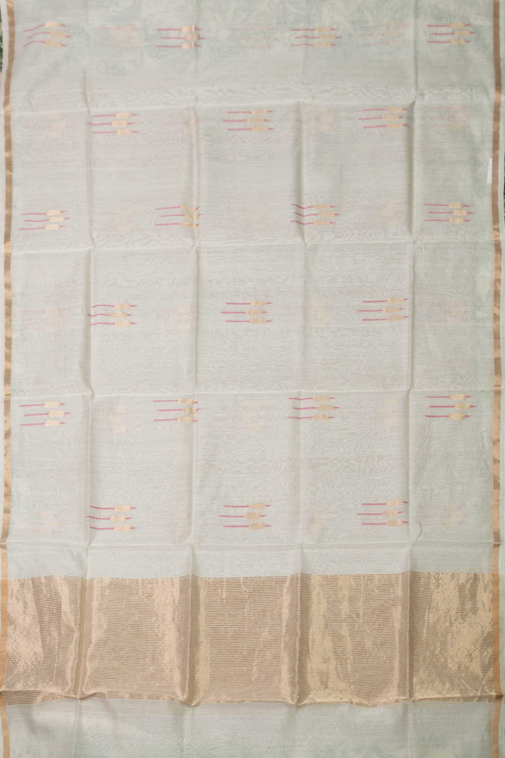 Off-White Chanderi Silk Cotton Top & Dupatta - Image 3
