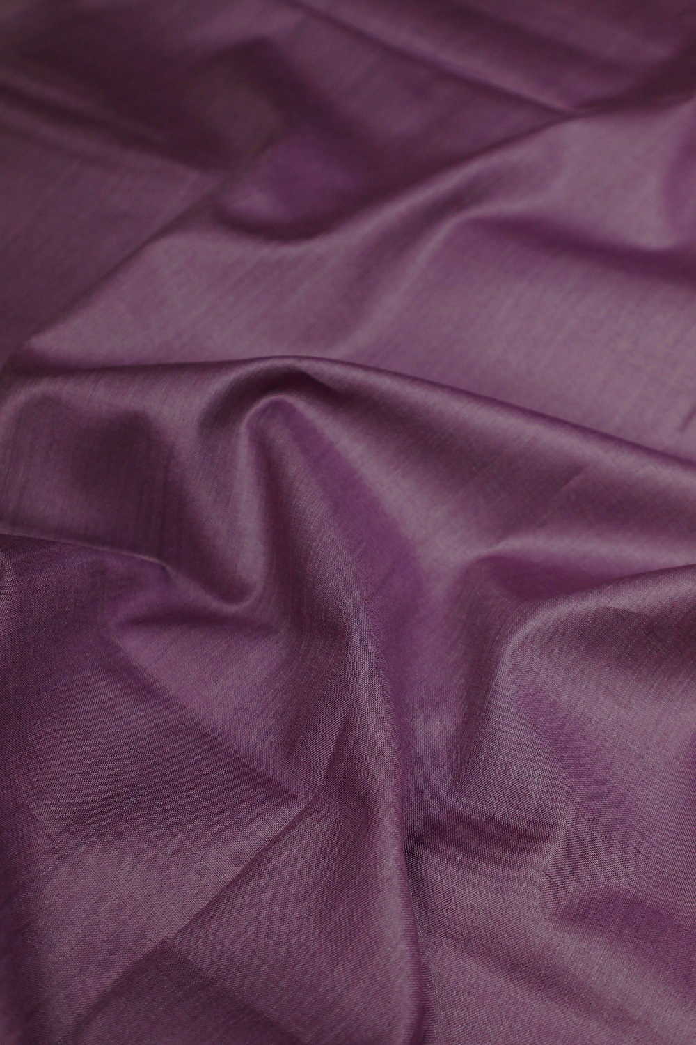 Grape Purple Handwoven Tussar Silk Fabric