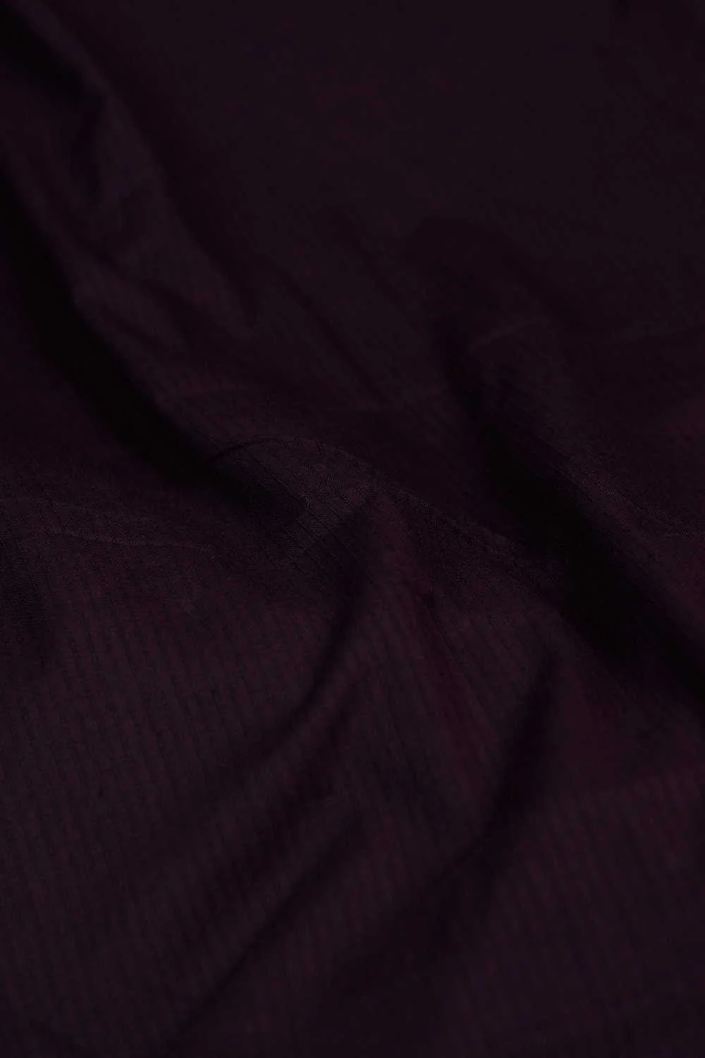 Wine Purple Yarn Dyed Ribbed Cotton Fabric - Image 3